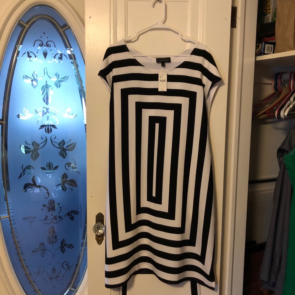 Black and white Geometric print dress